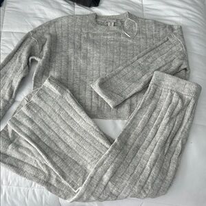 Sincerely Jules Light Gray Sweater Set